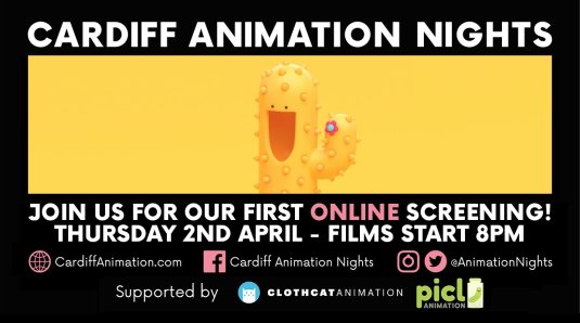 Cardiff Animation Nights Online April 2020 Lockdown