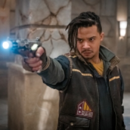 At arms: Game of Thrones' Jacob Anderson as Vinder in Doctor Who: Flux.